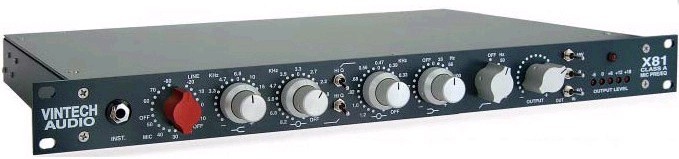 Vintech <wbr>X81 <wbr>单通道话放/均衡/DI