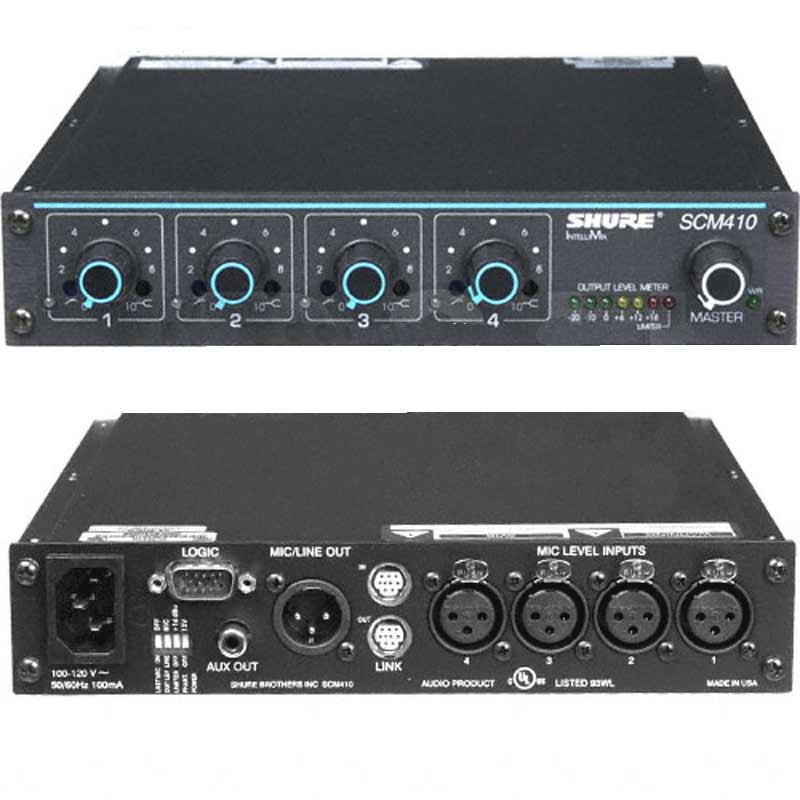 SHURE SCM-410 4路智能混音器